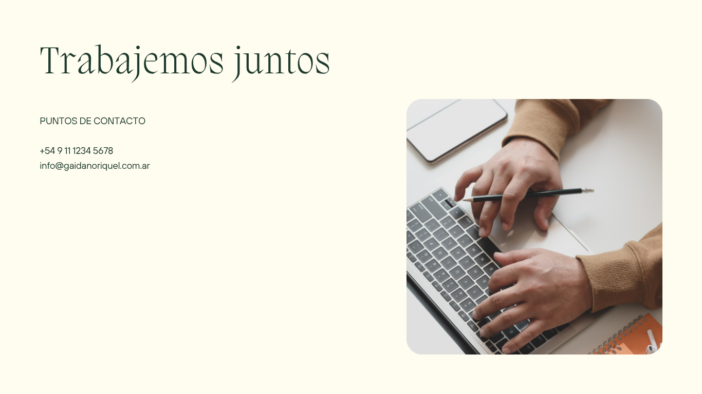 Información de contacto de Eduardo Andrés Gaidano Riquel